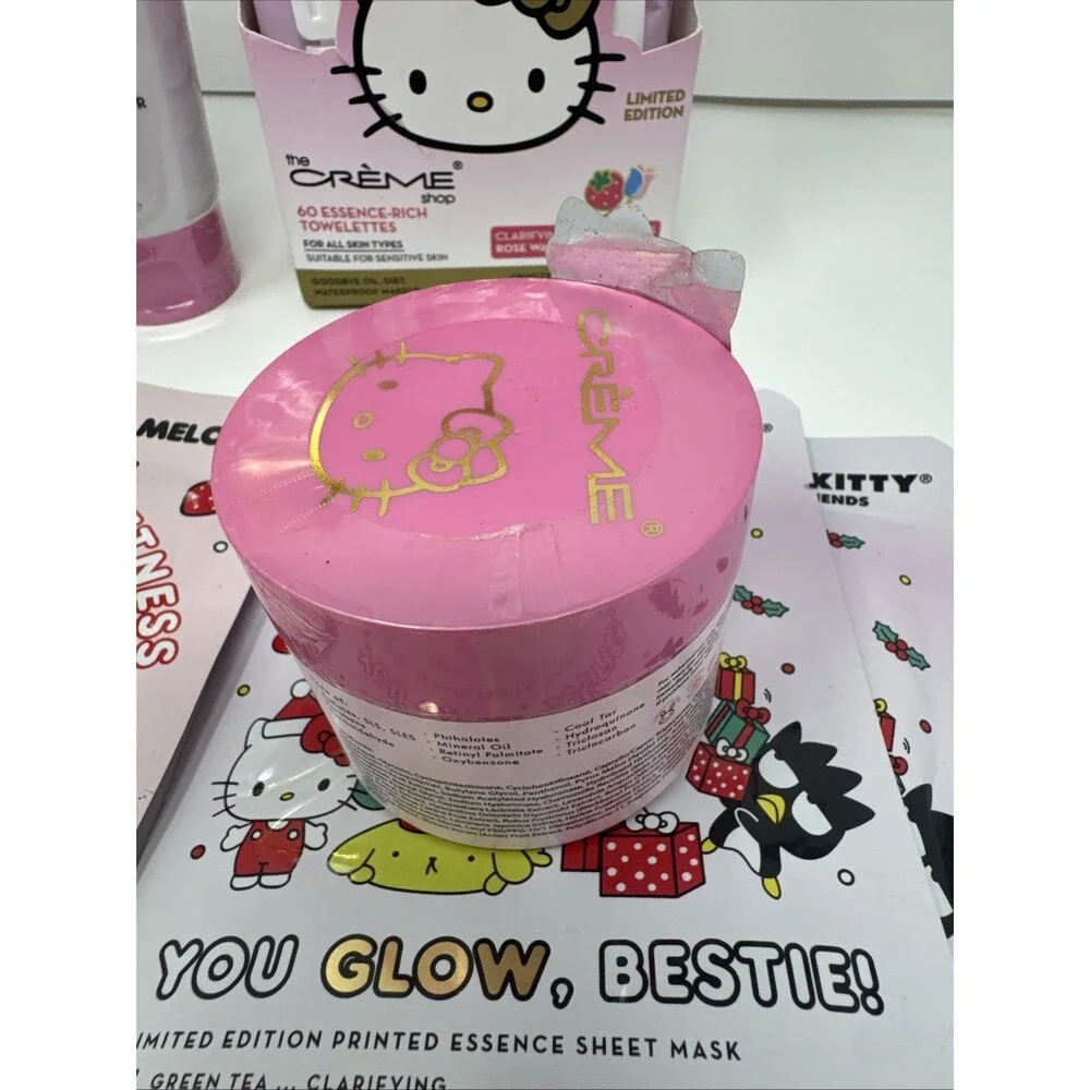 The Crème Shop x Hello Kitty Skincare Collection 9 Pack NEW SEALED pink water